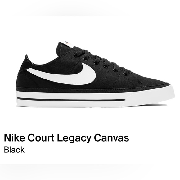 Nike COURT LEGACY | canvas, low top sneaker, womens size 7 - Picture 8 of 8